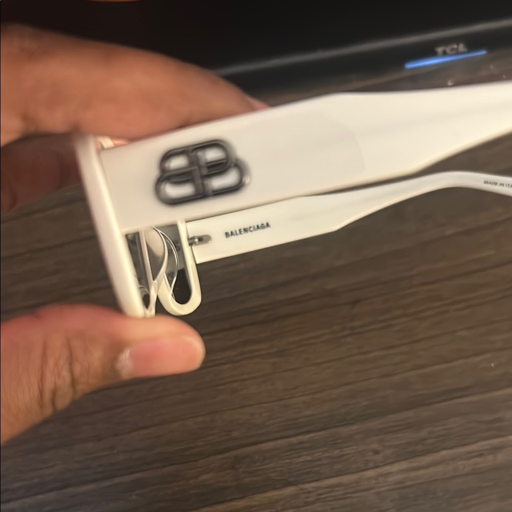 Balenciaga White Sunglasses